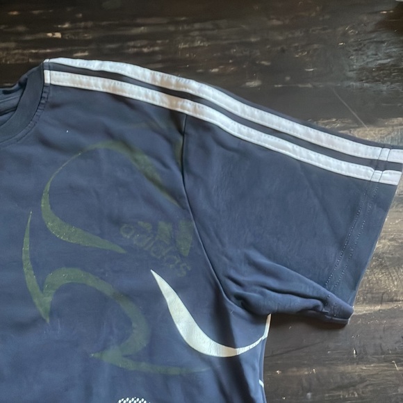 Mens adidas soccer detail sports shirt - Picture 3 of 7